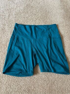 all in motion Teal High-Rise Bike Shorts